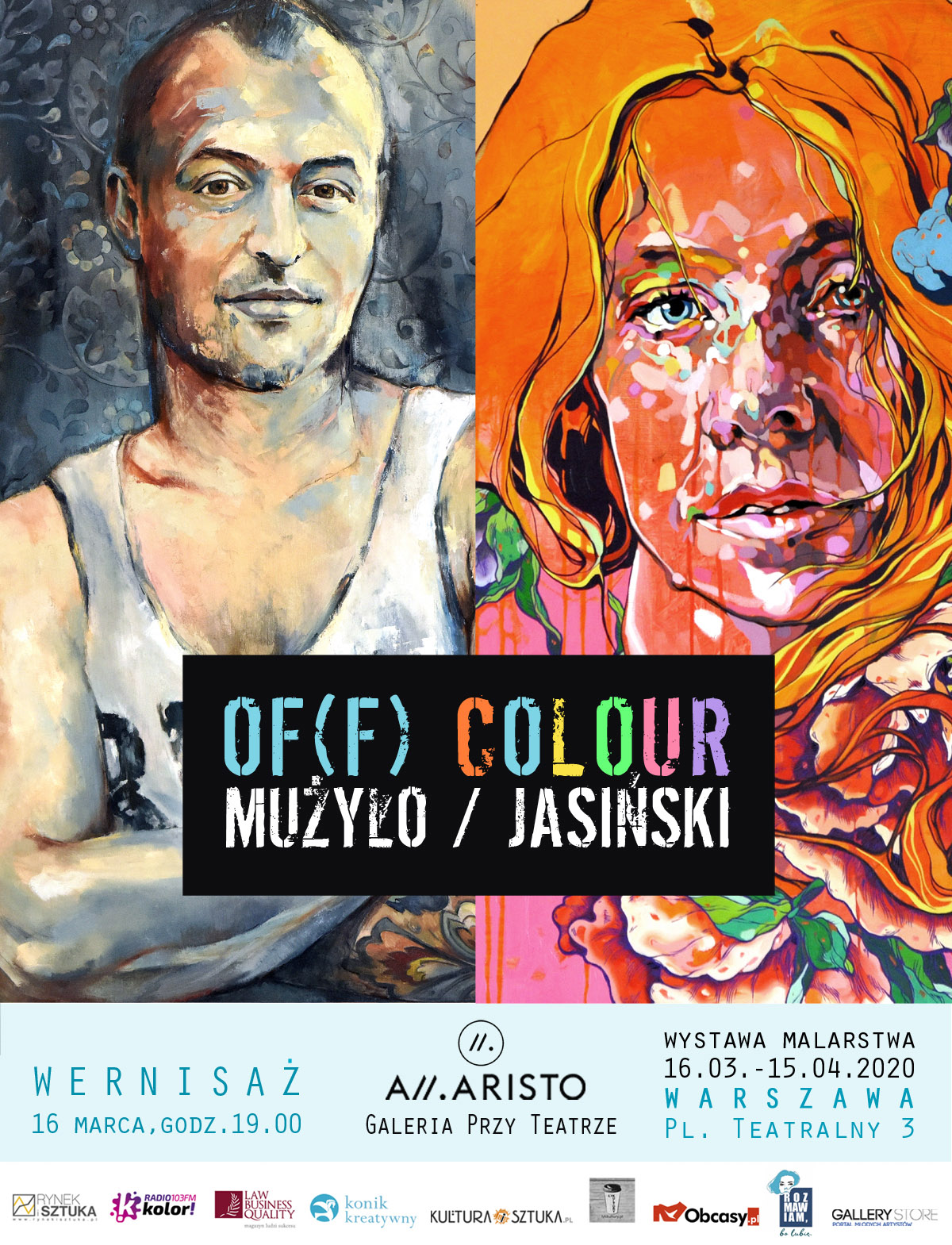 WYSTAWA MUŻYŁO | JASIŃSKI plakat